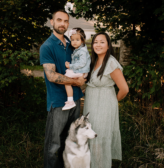 Joanne and her family.